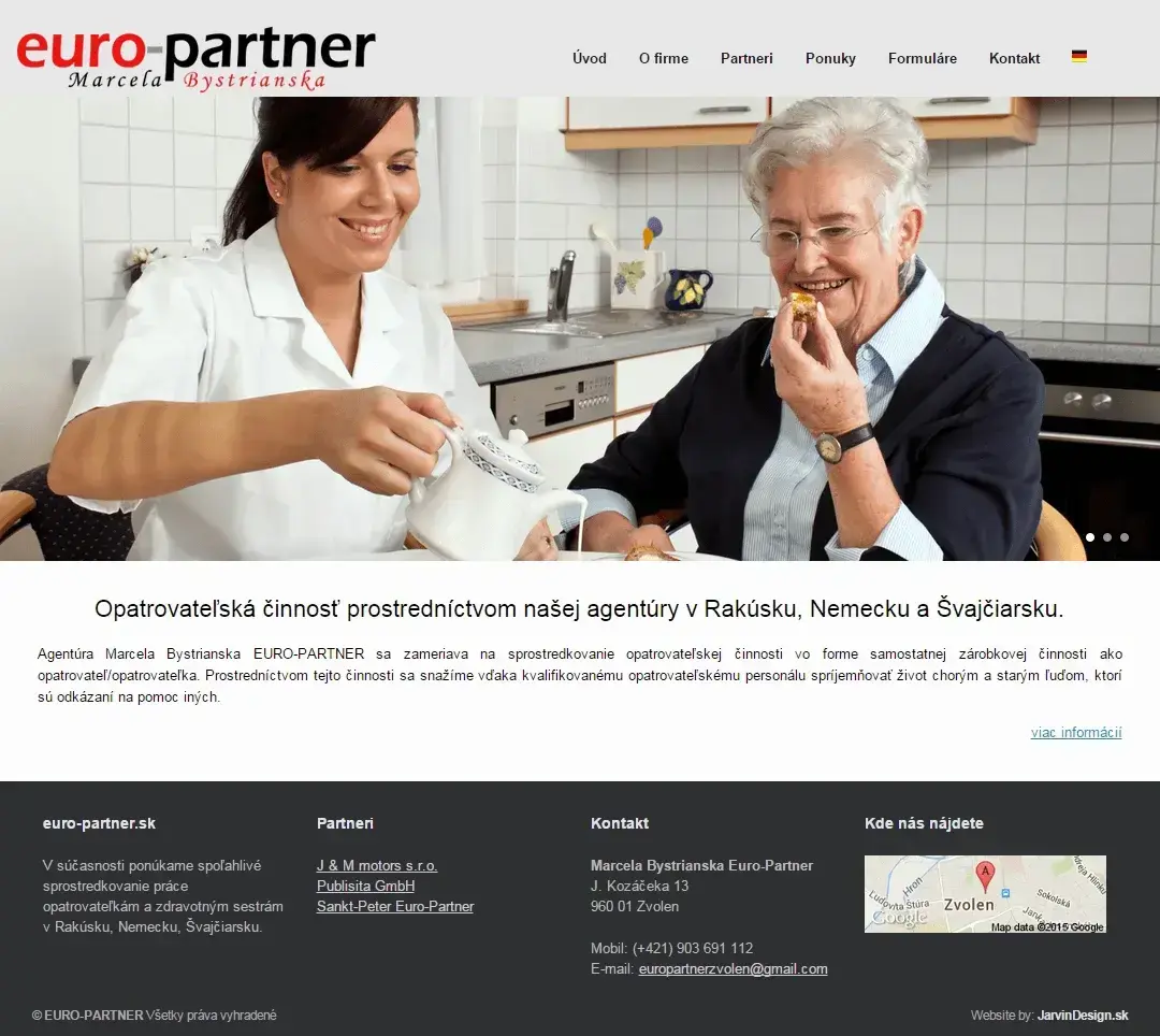 Euro-Partner - titulná stránka