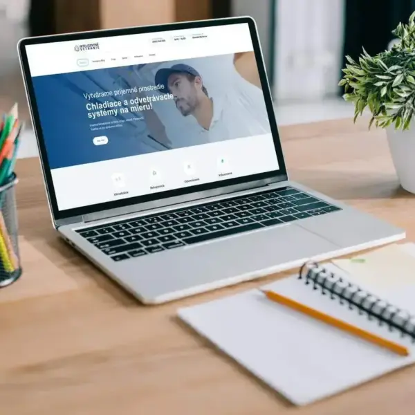 Náhľad web stránky Inteligentné vetranie na notebooku - JarvinDesign.sk - tvorba web stránok