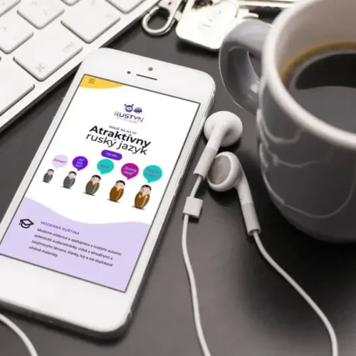 Náhľad web stránky Rustyn na iPhone - JarvinDesign.sk - tvorba web stránok