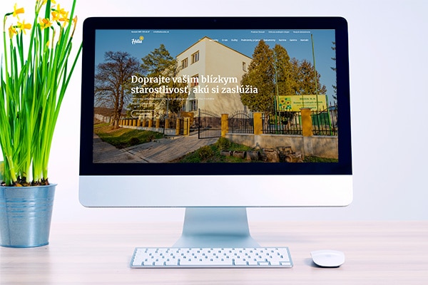 Náhľad web stránky domova sociálnych služieb Hélia - JarvinDesign.sk - tvorba web stránok